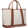 Michael Kors Luisa Medium Signature Logo Satchel - Vanilla/Luggage
