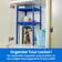 LockerMate Double Locker Blue Shelving System 10x24.2"