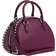 Coach Sydney Satchel With Rivets - Silver/Deep Berry