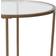 Flash Furniture Astoria Collection Clear/Brushed Gold Small Table 19.5x19.5"