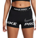 Nike Women's Pro Dri-FIT Mid Rise 3" Graphic Training Shorts - Black/Anthracite/White