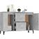 vidaXL Engineered Wood Concrete Gray Sideboard 104x70cm