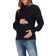 Only Mama High Neck Knitted Sweater Black