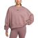 Nike Sportswear Phoenix Fleece Women's Over Oversized Crew-Neck Sweatshirt - Smokey Mauve/Black