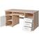 Germania Lockable Sonoma Oak/White Schreibtisch 70x145cm