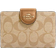 Coach Medium Corner Zip Wallet - Gold/Lt Khaki/Lt Saddle