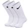 Nike Little Kid's Dri-Fit Performance Basics Crew Socks - White/Black (RN0019-001)