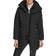 DKNY Women's Bibbed Hooded Lightweight Puffer Coat - Black