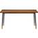 Eurø Style Miriam Brown Dining Table 35.4x70.9"