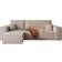 17 Stories Machi Beige Sofa 244cm 4-Sitzer