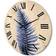 East Urban Home Solid Wood Beige/Blue Wall Clock 36"