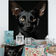 Design Art Oriental Elegance Cat Black Wall Decor 24x24"