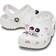 Crocs Toddler's Classic I Am White Cat Clog - White/Pink Tweed