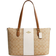 Coach Gallery Tote In Signature Canvas With Stripe - Im/Light Khaki/Chalk Lt Saddle