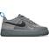 Nike Air Force 1 Low Cut Out Swoosh GS - Smoke Grey/Black/Light Photo Blue