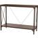 GlitzHome Metal/Wooden Modern Walnut Console Table 15.8x43.2"