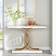 Tribesigns Entryway White/Gold Console Table 11.8x39.4"