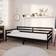 vidaXL Day Bed Black Sofa 204cm Zweisitzer