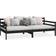 vidaXL Day Bed Black Sofa 204cm Zweisitzer