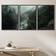 IDEA4WALL Misty Forest Black Framed Art 16x24" 3