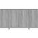 vidaXL Engineered Wood Grey Sonoma Sideboard 135x75cm