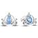 Pandora Disney Cinderella's Carriage Stud Earrings - Silver/Blue