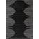 World Rug Gallery Bohemian Stripe Black 60x84"