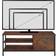 tectake Durban Brown Fernsehschrank 110x45.5cm