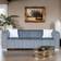 Elegant Traditional Grey Sofa 87" 3 Seater