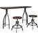 Signature Design Odium Urban Counter Rustic Brown/Gray Dining Set 18x54" 3