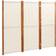 vidaXL 3-Panel Cream White Room Divider 82.7x70.9"