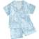 Douhoow Toddler Bunny Print Pajamas 2pcs - Blue