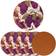 Ownta Grape Pattern Premium Coaster 6