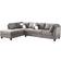 Glory Furniture Malone Gray Sofa 111" 2 6 Seater