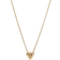 Pandora Elevated Heart Necklace - Gold/Transparent