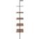 vidaXL Ladder Dark Brown/Black Step Shelf 72.8"