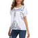 YZXDORWJ Women's Embroidered Mexican Peasant Blouse - White