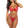 Oh La La Cheri Hailey Lace Bra Set - Red