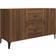 vidaXL Engineered Wood Brown Oak Sideboard 100x60cm