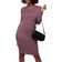 Pink Blush Long Sleeve Maternity Nursing Dress Mauve