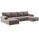 Simplie Fun Accent Grey Sofa 110 4 Seater