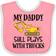 Inktastic Construction Daddy Still Plays with Trucks Baby Bib