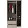 Tuhome Austral3 Light Gray Wardrobe 35.4x70.8"