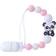 Ootdy Baby Pacifier Clips With Silicone Teddy Bead Holder
