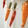 GlitzHome Burlap Carrots Garland Orange/Red Easter Decoration 7.8"