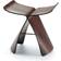 Vitra Butterfly Natural Rosewood Seating Stool 15.4"