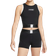 Nike Pro Dri-FIT Cropped Graphic Tank Top Women - Black/Dark Smoke Grey/White