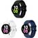 Bradcet 20mm No Gap Silicone Band for Galaxy Watch 4 classic 42/46mm 3-Pack