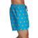 Speedo Men's Printed Leisure Swim Shorts 14" - Blue/Yellow