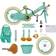 Rully Girl Bikes with Basket Bike Streamers Toddler Kids Bike